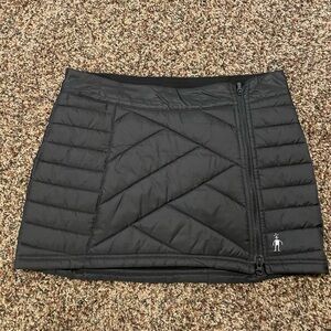 Smartwool side zip, short, black skirt.